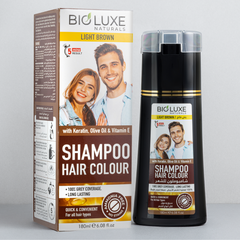 HAIR COLOUR SHAMPOO LIGHT BROWN 180ML