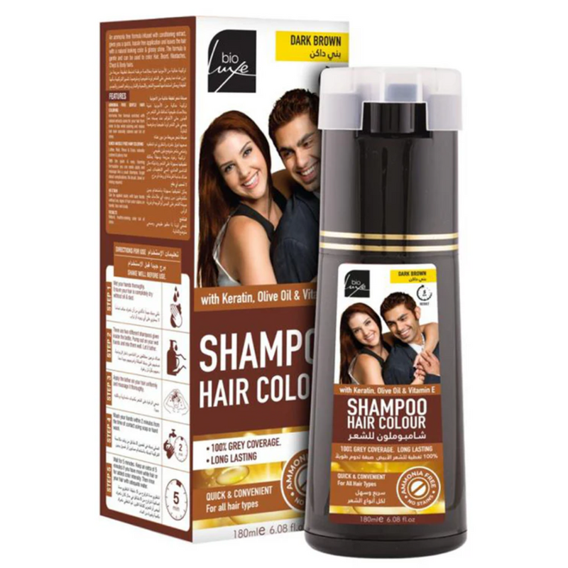 HAIR COLOUR SHAMPOO DARK BROWN